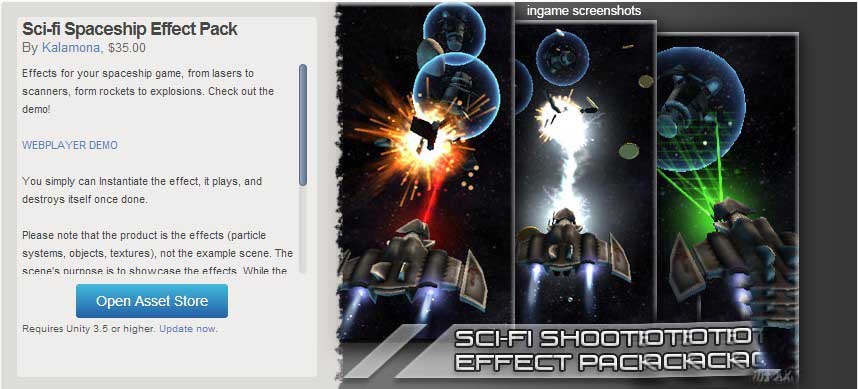 unity3d̫մսЧ Sci-fi Spaceship Effect Pack